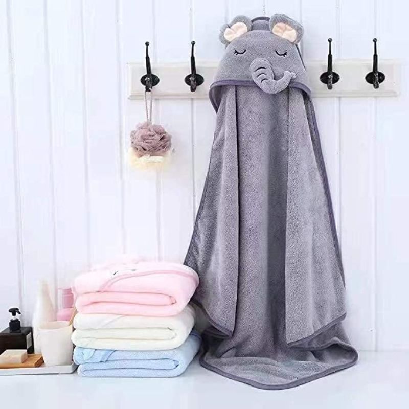 Hooded Baby Towel - Elephant