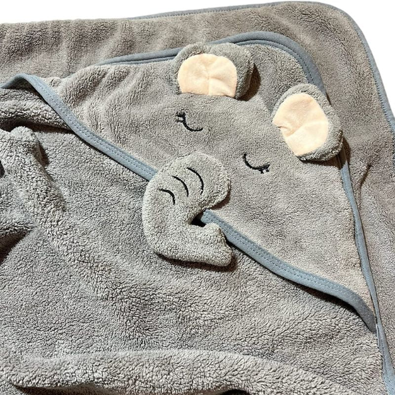 Hooded Baby Towel - Elephant