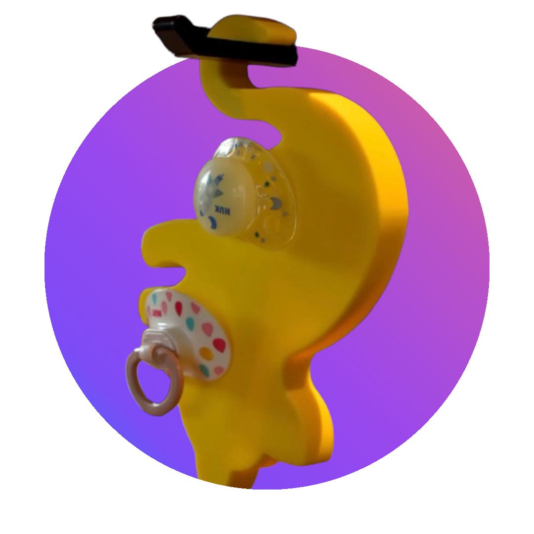 The Multiple Pacifier Holder,Snack Tray and Teether